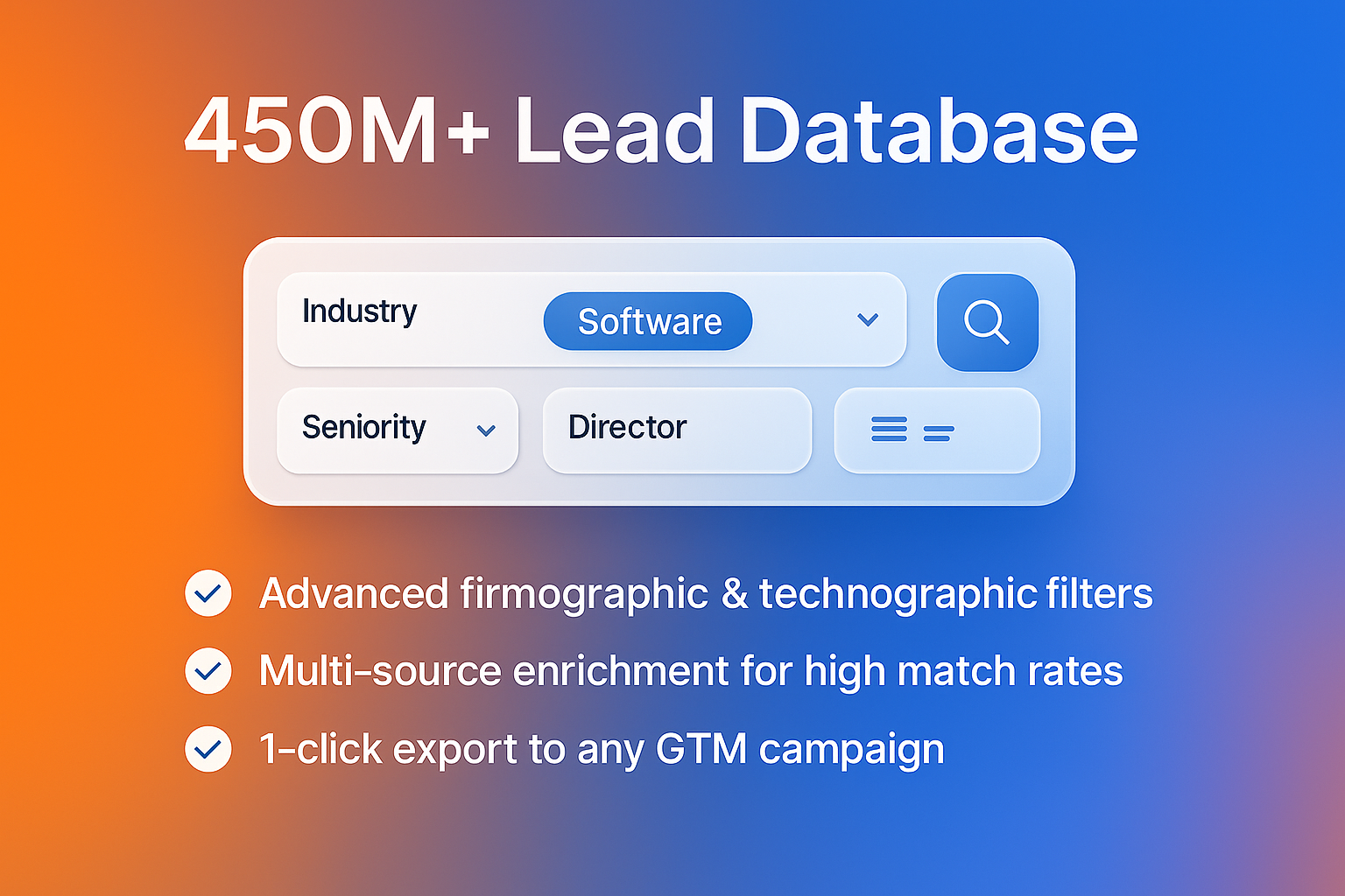450M+ Lead Database interface preview